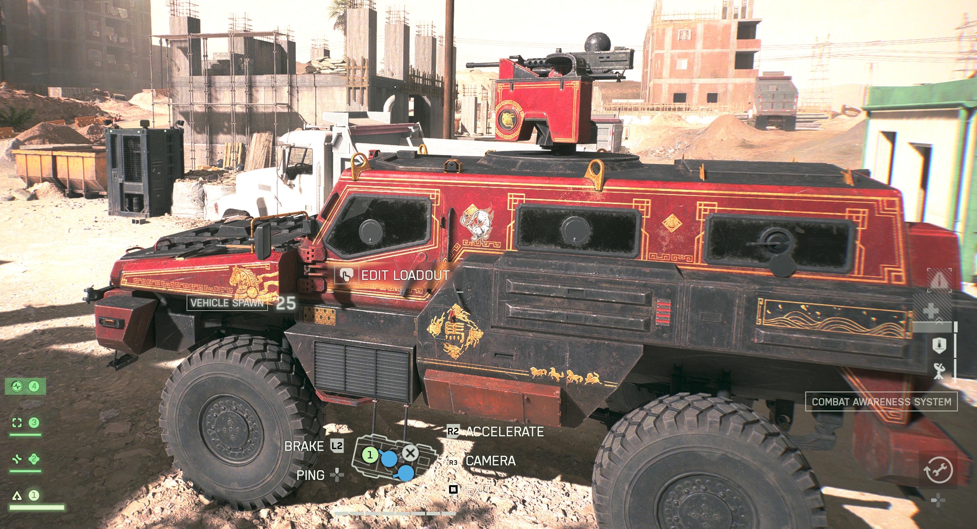 El Caballo — the Traverser Mark 2, in red and gold livery